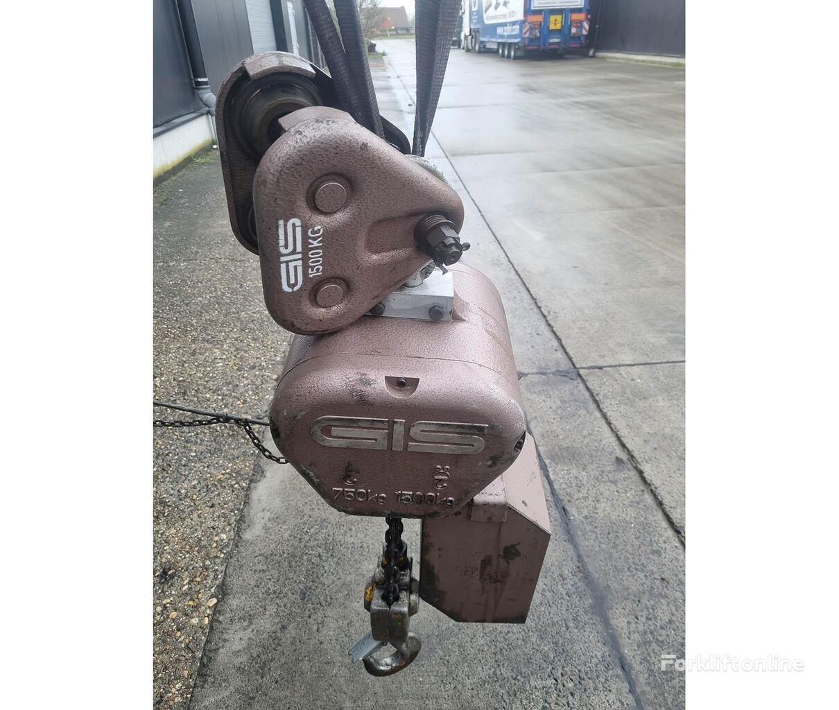 GIS electric chain hoist 1500 kg monoray vinç